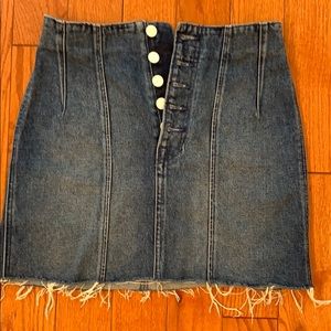Denim skirt perfect for summer! Dress up or down.